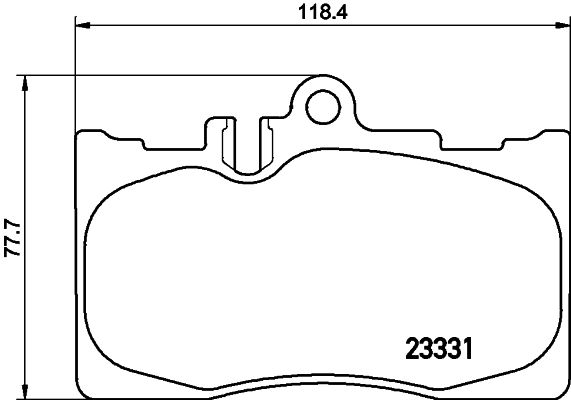 Stabdžių trinkelių rinkinys, diskinis stabdys MINTEX MDB2135
