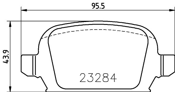 Stabdžių trinkelių rinkinys, diskinis stabdys MINTEX MDB2168