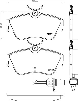 Brake Pad Set, disc brake MINTEX MDB2177