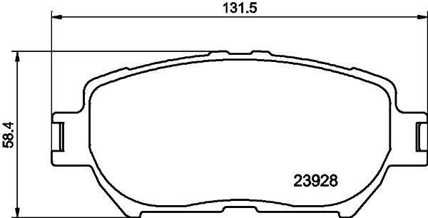 Stabdžių trinkelių rinkinys, diskinis stabdys MINTEX MDB2263