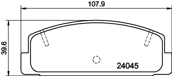 Brake Pad Set, disc brake MINTEX MDB2309