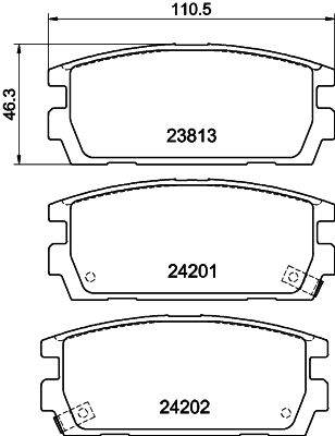 Brake Pad Set, disc brake MINTEX MDB2665