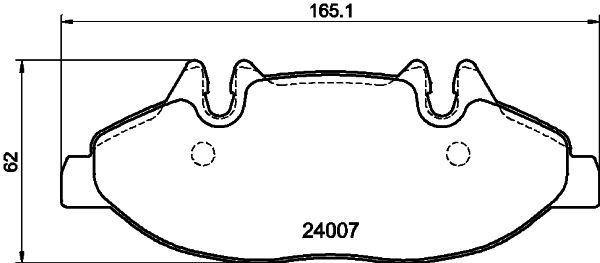 Stabdžių trinkelių rinkinys, diskinis stabdys MINTEX MDB2678