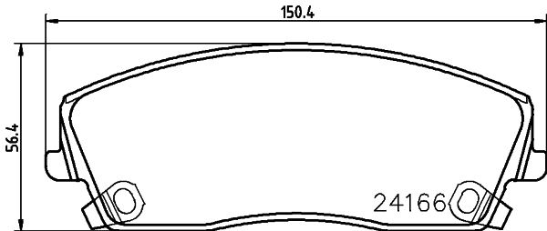 Brake Pad Set, disc brake MINTEX MDB2697