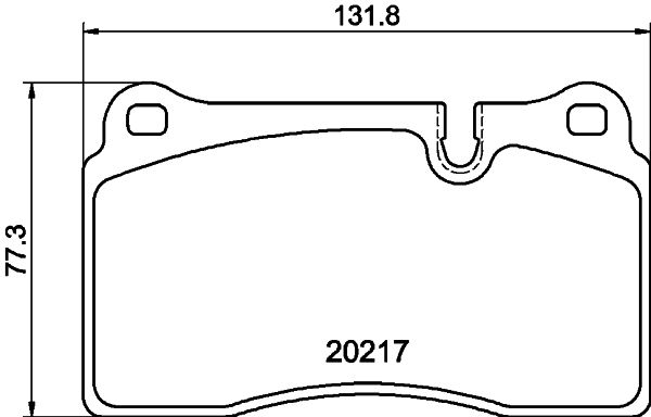 Комплект гальмівних накладок, дискове гальмо MINTEX MDB2829