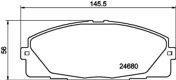 Комплект гальмівних накладок, дискове гальмо MINTEX MDB3161