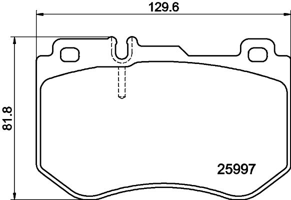 Stabdžių trinkelių rinkinys, diskinis stabdys MINTEX MDB3705