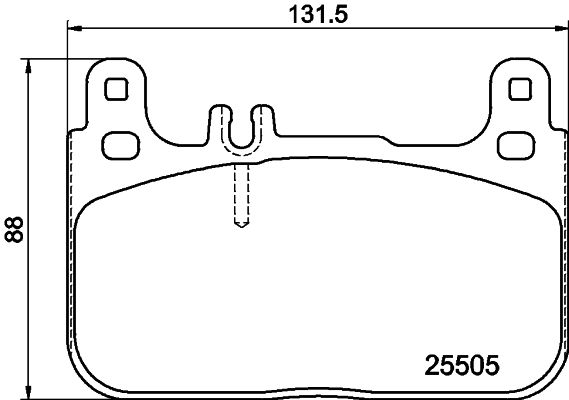 Stabdžių trinkelių rinkinys, diskinis stabdys MINTEX MDB3725