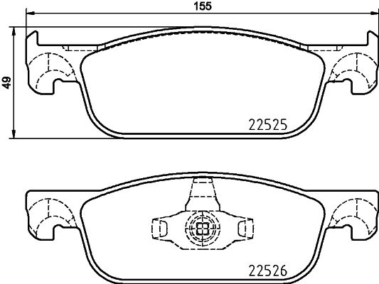 Brake Pad Set, disc brake MINTEX MDB3930