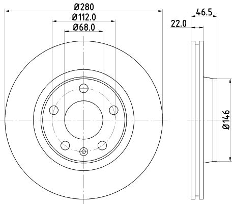 Brake Disc MINTEX MDC1031C