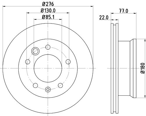 Brake Disc MINTEX MDC1037C