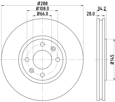 Brake Disc MINTEX MDC1333