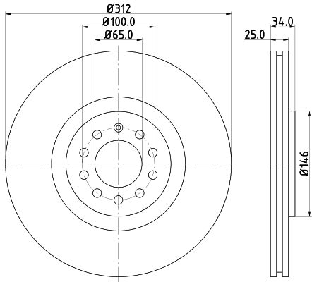 Brake Disc MINTEX MDC1381