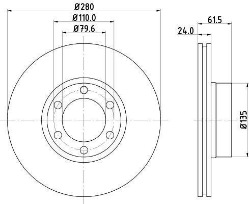 Brake Disc MINTEX MDC1397