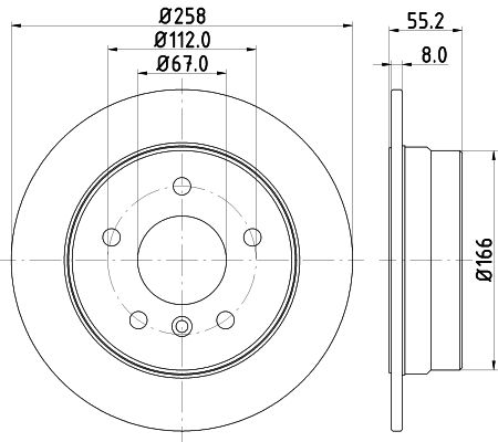 Brake Disc MINTEX MDC1422