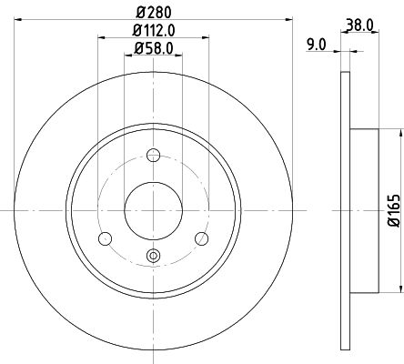 Brake Disc MINTEX MDC1423