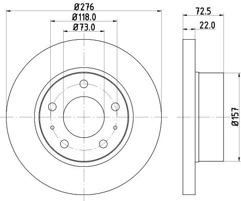 Brake Disc MINTEX MDC1438