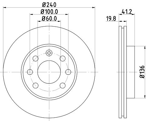 Brake Disc MINTEX MDC1454C