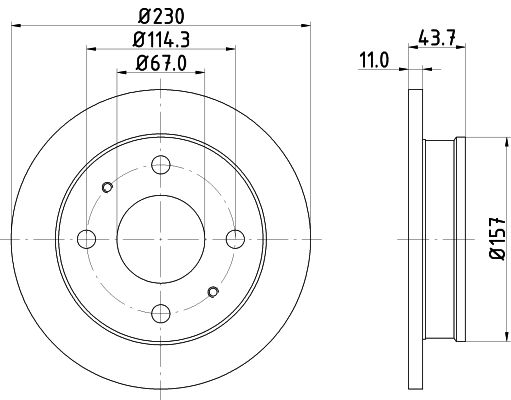 Brake Disc MINTEX MDC1460