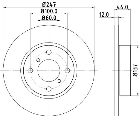 Brake Disc MINTEX MDC1490