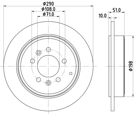 Brake Disc MINTEX MDC1496