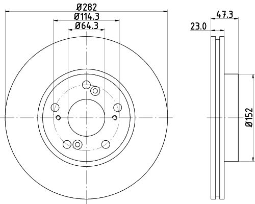 Brake Disc MINTEX MDC1567