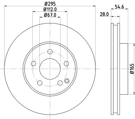 Brake Disc MINTEX MDC1616