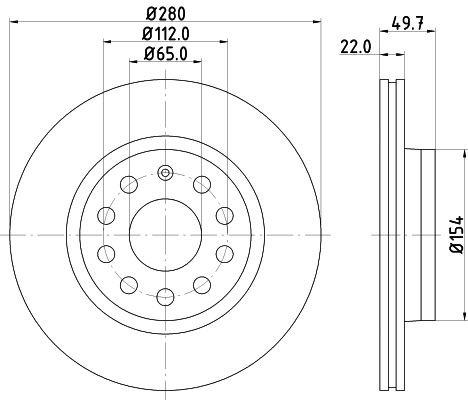 Brake Disc MINTEX MDC1639C