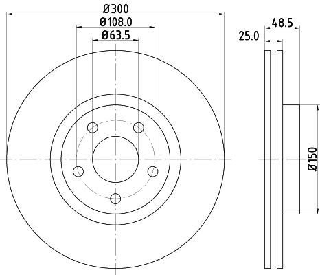 Brake Disc MINTEX MDC1641C