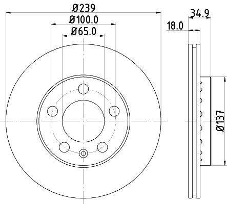 Brake Disc MINTEX MDC1652