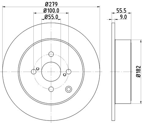 Brake Disc MINTEX MDC1677