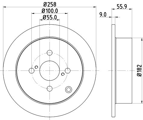 Brake Disc MINTEX MDC1678C