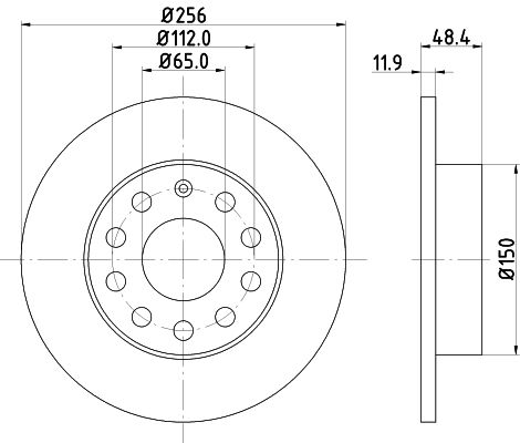 Brake Disc MINTEX MDC1679C