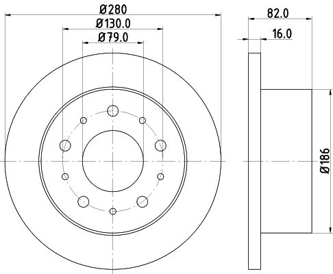 Brake Disc MINTEX MDC1686