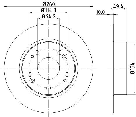 Brake Disc MINTEX MDC1721C