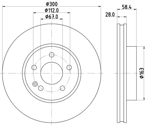 Brake Disc MINTEX MDC1728C