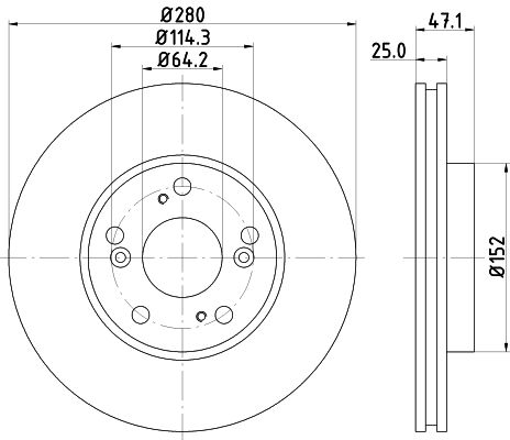 Brake Disc MINTEX MDC1738