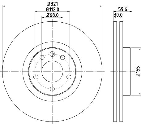 Brake Disc MINTEX MDC1743C