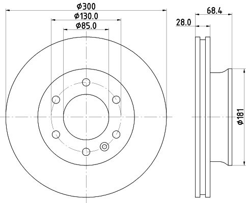 Brake Disc MINTEX MDC1771C