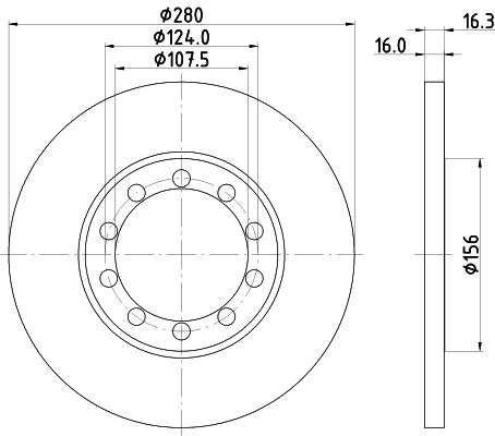 Brake Disc MINTEX MDC1811C