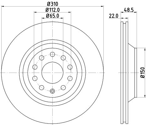 Brake Disc MINTEX MDC1813