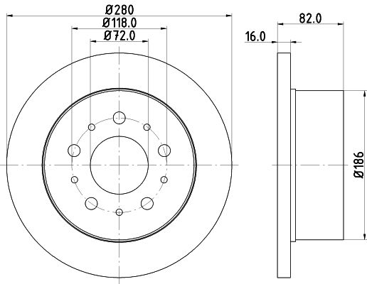 Brake Disc MINTEX MDC1816