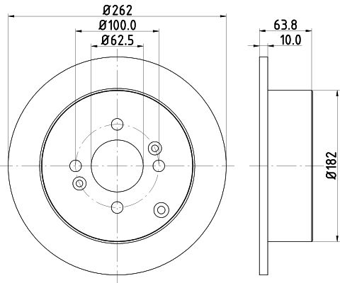 Brake Disc MINTEX MDC1818