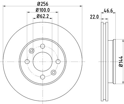 Brake Disc MINTEX MDC1839