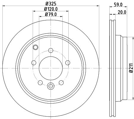 Brake Disc MINTEX MDC1852C