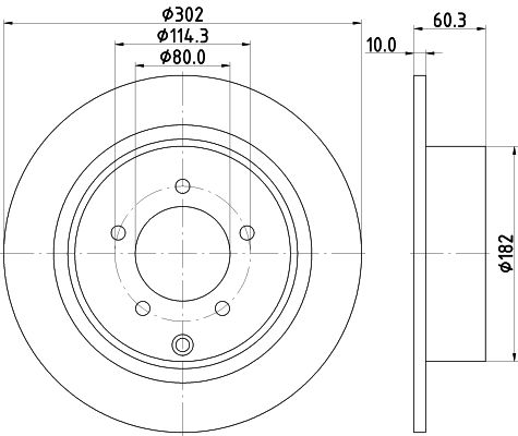 Brake Disc MINTEX MDC1930