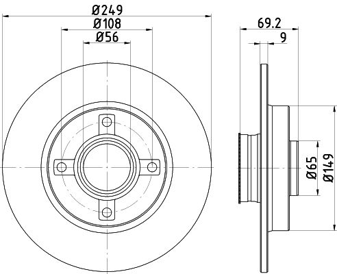 Brake Disc MINTEX MDC2121