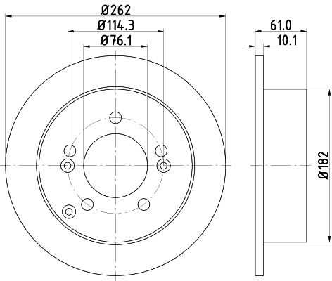 Brake Disc MINTEX MDC2125