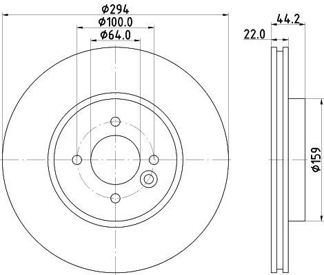 Brake Disc MINTEX MDC2197