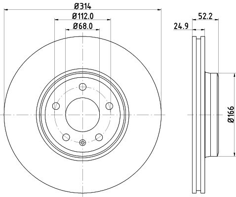 Brake Disc MINTEX MDC2200C